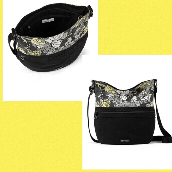 Sakroots Bags Sakroots Slate Flower Blossom Color Block Crossbody Bucket Bagnwt Poshmark